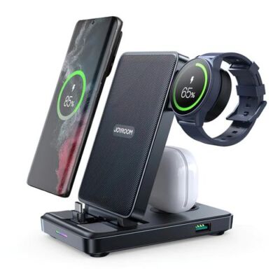Black Friday 2022 Incarcator Wireless Joyroom JR-WQS01 Foldable 4in1
