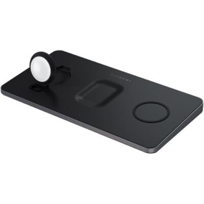Black Friday 2022 Incarcator wireless Satechi Trio Charging Pad (Negru)