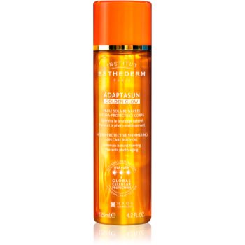 Black Friday Institut Esthederm Adaptasun Golden Glow ulei stralucitor cu o protectie UV ridicata