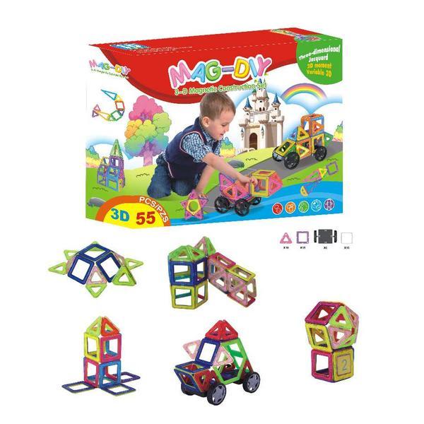 Black Friday 2025 Joc Magnetic Educativ de Constructie 3D 55 piese 272715