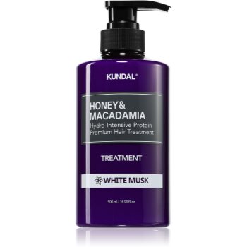 Black Friday KUNDAL Honey & Macadamia White Musk crema intens hidratanta pentru păr uscat și deteriorat