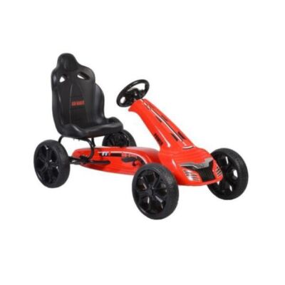 Black Friday 2025 Kart cu pedale si roti din cauciuc Olympus Rosu - Moni