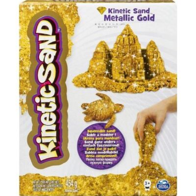 Black Friday 2022 Kinetic sand metale si minerale stralucitoare auriu