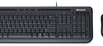 Black Friday 2022 Kit Tastatura Microsoft si Mouse Wired Desktop 600 Business (Negru)