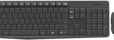 Black Friday 2022 Kit Tastatura si Mouse Logitech Combo MK235 (Negru)
