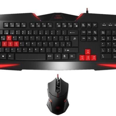 Black Friday 2022 Kit Tastatura si Mouse Tacens Mars Gaming MCP1 (Negru/Rosu)