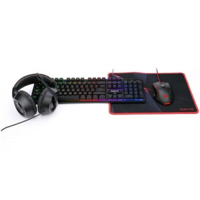 Black Friday Kit gaming cu fir Redragon S137 Essentials 4 in 1 mouse
