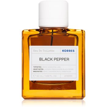 Black Friday Korres Black Pepper Eau de Toilette pentru bărbați