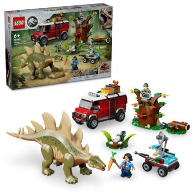 Black Friday LEGO® Jurassic World - Misiunea „Dinozaur”: Descoperirea unui Stegosaurus 76965
