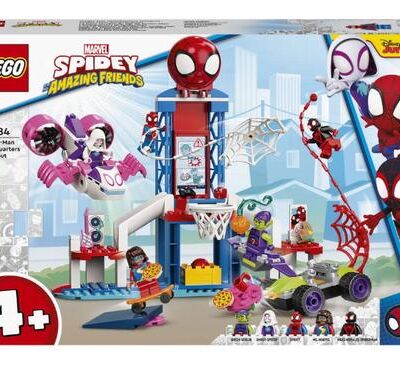 Black Friday 2022 LEGO® Super Heroes Spidey si prietenii lui uimitori Adapostul Omului paianjen 10784