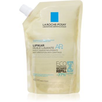 Black Friday La Roche-Posay Lipikar Huile AP+ Ulei de curățare relipidic alcalin împotriva iritației rezervă