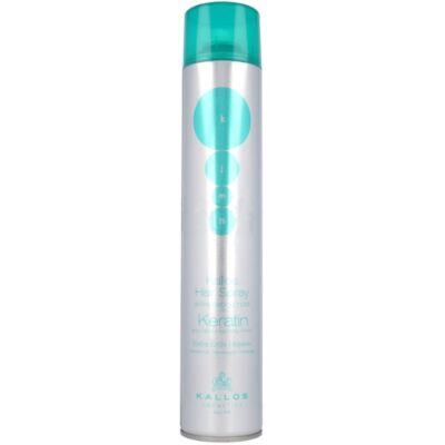 Black Friday 2022 Lac Fixativ cu Keratina - Kallos KJMN Extra Strong Hold Hair Spray with Keratin 750ml
