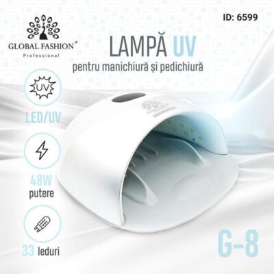 Black Friday 2022 Lampa pentru unghii LED/UV 48W Global Fashion G8