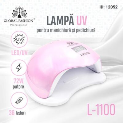 Black Friday 2022 Lampa pentru unghii LED/UV 72W Global Fashion L-1100