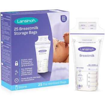Black Friday 2022 Lansinoh Breastfeeding Breastmilk Storage Bags sac pentru păstrarea laptelui matern