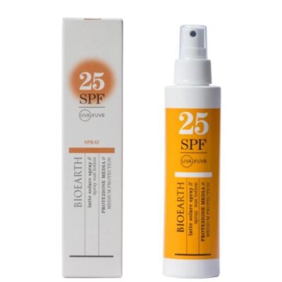 Black Friday 2022 Lotiune Solara Spray pentru Corp SPF 25 cu Ganoderma Bioearth