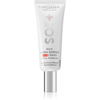 Black Friday Mádara SOS+ Rich Hydra-Barrier CICA crema de fata hidratanta
