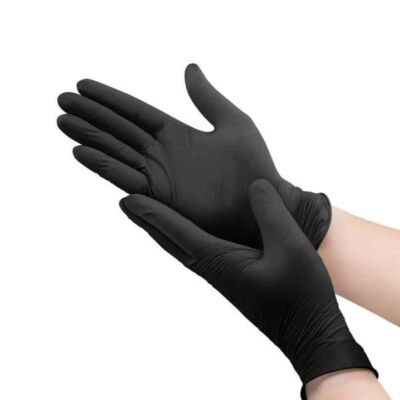 Black Friday 2022 Manusi nitril fara pudra talc NEGRU M - Roial Italia
