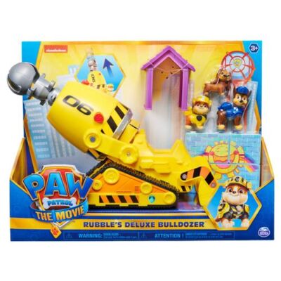 Black Friday Masinuta Paw Patrol The Movie Bulldozerul Deluxe al lui Rubble