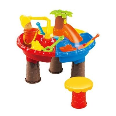 Black Friday 2022 Masuta de joaca pentru apa si nisip rotunda Palmier - Bebeking