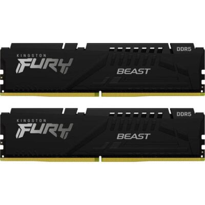 Black Friday Memorii Kingston Fury Beast 64GB (2x32GB) DDR5 5600MHz Dual Channel Kit