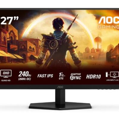 Black Friday Monitor Gaming Fast IPS LED AOC 27inch Q27G42ZE
