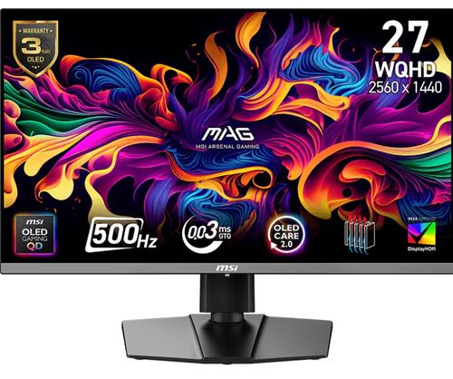Black Friday Monitor Gaming QD-OLED MSI 26.5inch MAG 272QP QD-OLED X50
