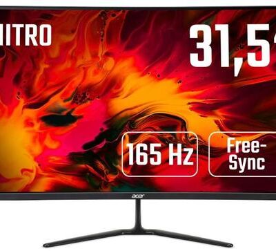 Black Friday 2022 Monitor Gaming VA LED Acer 31.5inch ED320QRPBIIPX