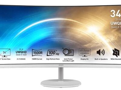 Black Friday 2022 Monitor VA LED MSI PRO 34inch MP341CQW