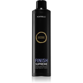 Black Friday 2022 Montibello Decode Finish Supreme Spray fixativ cu fixare puternică rezistent la umezeala
