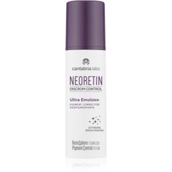 Black Friday Neoretin Discrom control Ultra Emulsion emulsie pentru noapte ce ofera luminozitate impotriva petelor