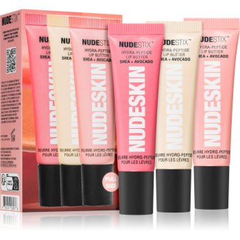 Black Friday Nudestix Nudeskin Hydra-Peptide Lip Butter Tint Set set cadou (de buze)