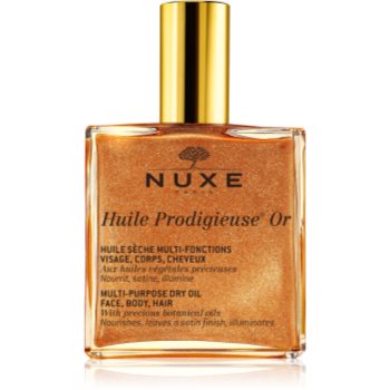 Black Friday Nuxe Huile Prodigieuse Or ulei uscat multifuncțional cu sclipici pentru față