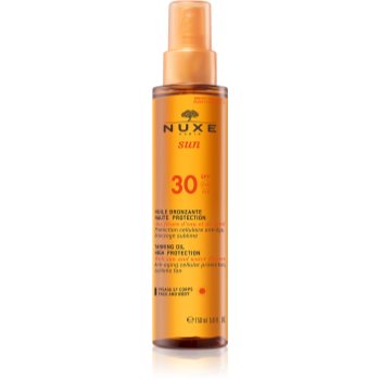 Black Friday Nuxe Sun Tanning Oil High Protection ulei pentru plaja corp si fata