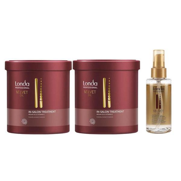 Black Friday 2022 Oferta Black Friday 2025: 2 x Masca Tratament cu Ulei de Argan - Londa Professional Velvet Oil Treatment 750 ml + Ulei de Argan 100 ml
