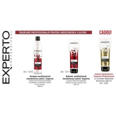 Black Friday 2022 Oferta gama Experto Professional reparare si mentinerea culori 2 produse Cece of sweden ( sampon 400ml + balsam 250ml + masca cadou 200ml ) + CADOU