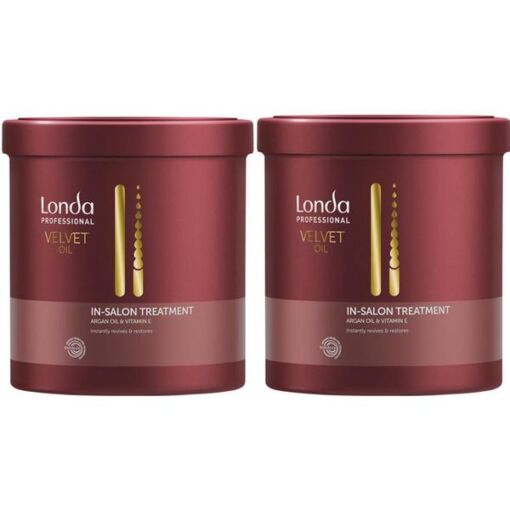 Black Friday 2022 Pachet 2 x Masca Tratament cu Ulei de Argan - Londa Professional Velvet Oil Treatment 750 ml
