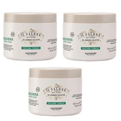 Black Friday 2022 Pachet 3 x Masca pentru Par Deteriorat si Slabit - Il Salone Milano Professional Keratin Mask