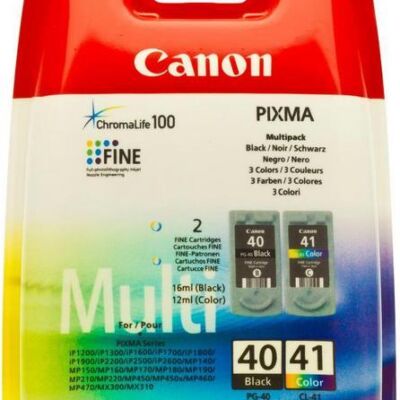 Black Friday 2022 Pachet Canon MultiPack PG-40 + CL-41 (Negru + Color)