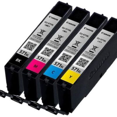 Black Friday 2022 Pachet Cartus Cerneala Canon CLI-571XL + 50 Foi 10x15 (Cyan/Magenta/Galben/Negru foto)