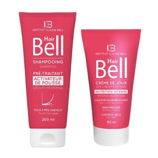 Black Friday 2022 Pachet Hair Bell Crestere Par Sampon 200ml si Crema Par 150ml Institut Claude Bell