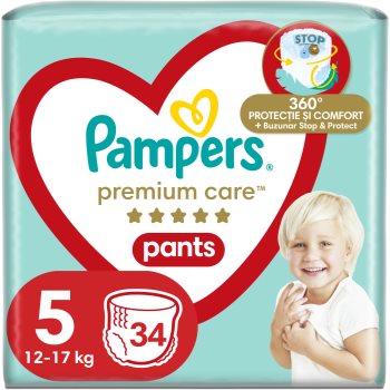 Black Friday Pampers Premium Care Pants Junior Size 5 scutece de unică folosință tip chiloțel