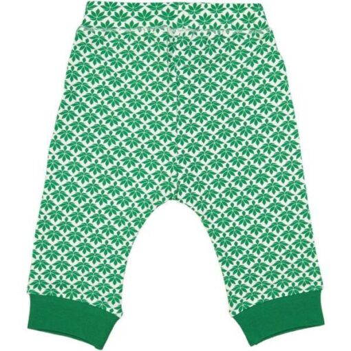 Black Friday 2022 Pantaloni bumbac organic VERDE/ALB - Coqenpate