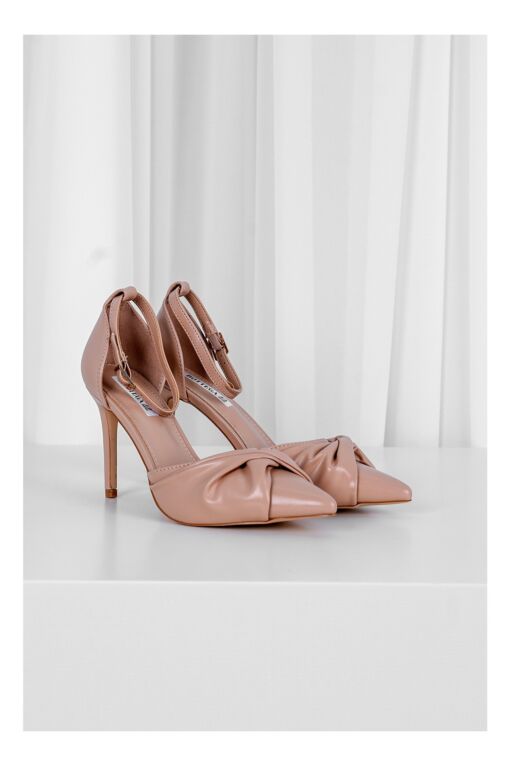 Black Friday 2022 Pantofi Bianca nude stiletto cu funda