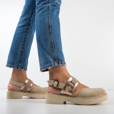Black Friday 2022 Pantofi Casual Peditre Bej 2