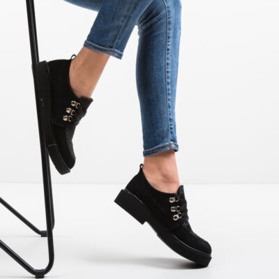Black Friday 2022 Pantofi Casual Squban Negri