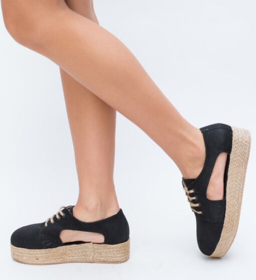 Black Friday 2022 Pantofi Casual Vesan Negri