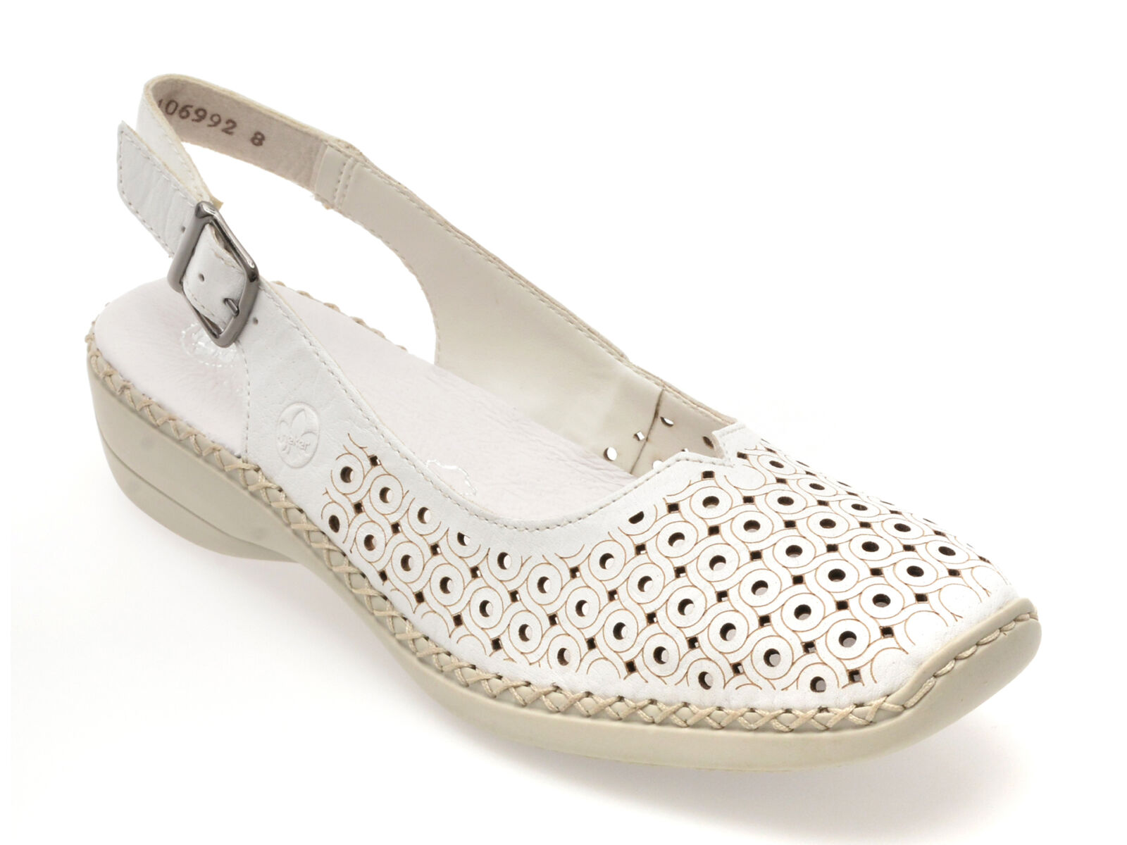 Black Friday Pantofi RIEKER albi