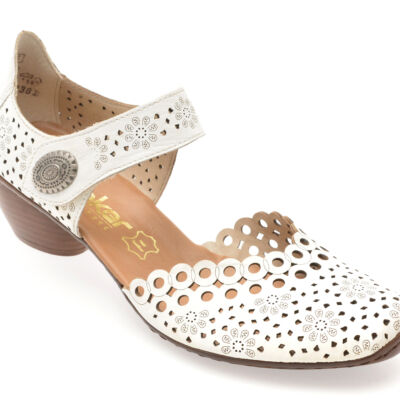 Black Friday Pantofi RIEKER albi