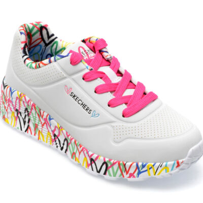 Black Friday 2022 Pantofi SKECHERS albi